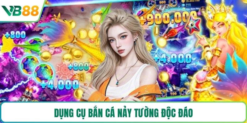 Dụng cụ bắn cá nảy tường độc đáo