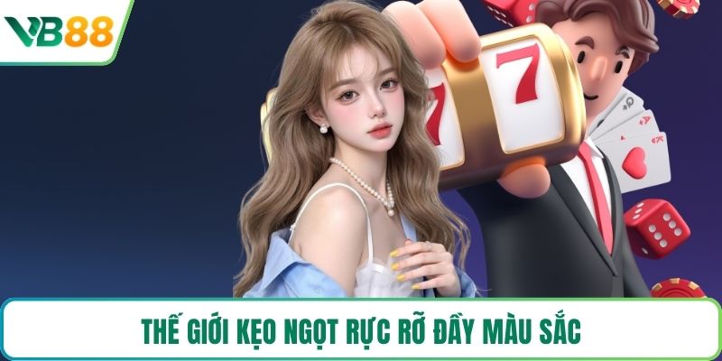 Thế giới kẹo ngọt rực rỡ đầy màu sắc